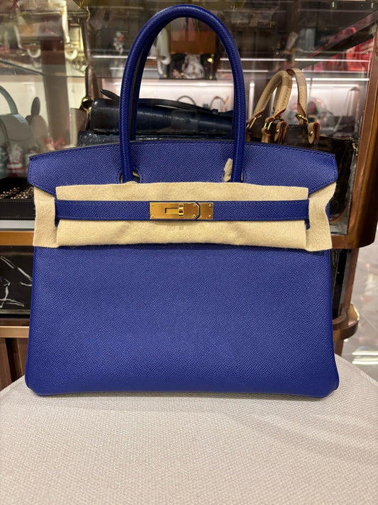 Hermes Birkin 30
Blue Electric 
GHW
Epsom
C (2018)
