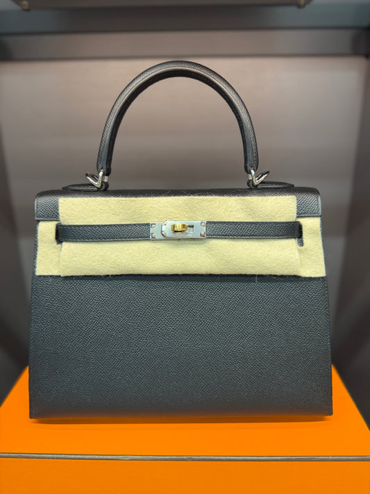 Hermes Kelly 25 Epsom Electrum Hardware 2025 New