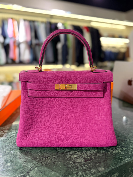 Hermes Kelly 25 Togo GHW 2021 New Full Set