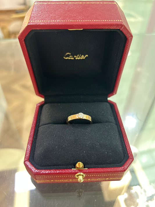 Cartier LOVE SOLITAIRE, BRILLIANT-CUT DIAMOND   53Size