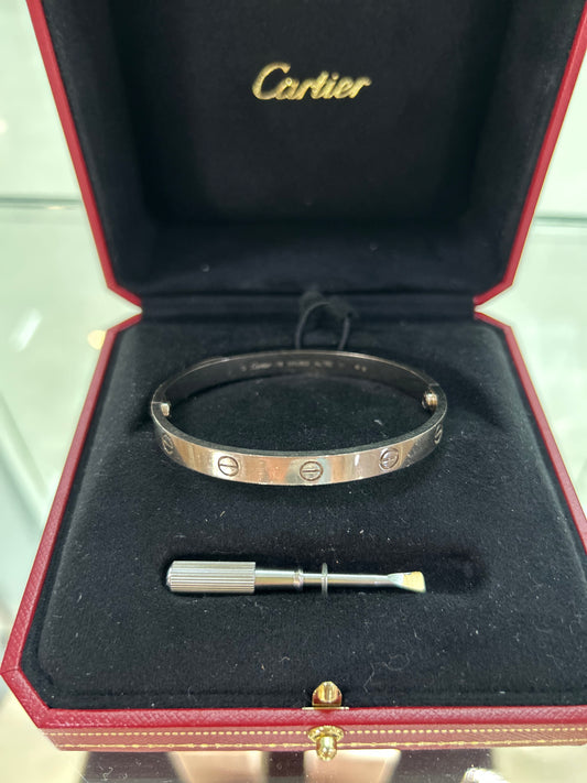 Cartier LOVE BRACELET, CLASSIC MODEL 18 Size| Used |Full Set | 2021