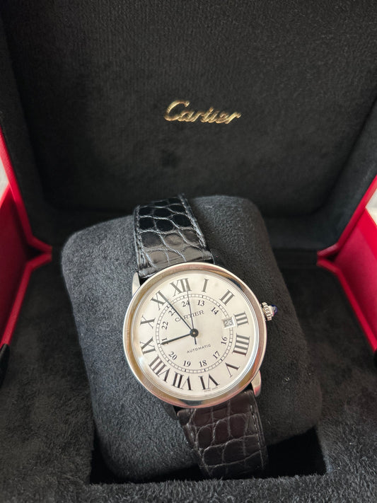 Cartier Ronde Solo 3802 42mm Automatic Stainless Steel With Papers, Without Box. 2017 Years