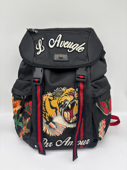 Gucci Backpack L’Aveugle Par Amour Embroidered Tiger
Unused
No Inclusions
