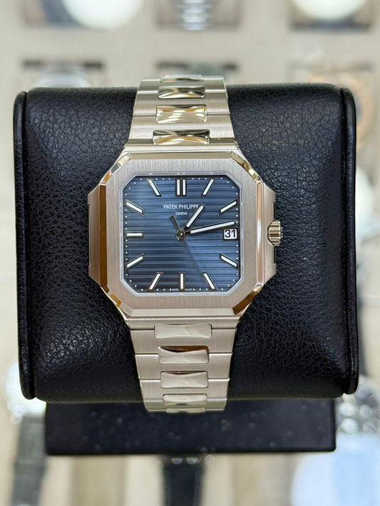 Patek Philippe Cubitus With Gold 40mm Blu Dial New 2025 Full Set Ref:7128/1G