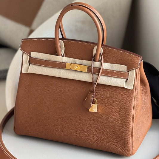 Hermes Birkin 35 Gold GHW New Togo