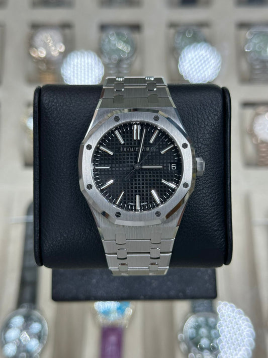Audemars Piguet Royal Oak 41mm  Steel Black Dial New 2025 Full Set Ref:15510ST