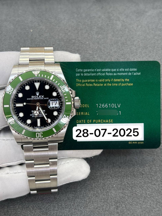 Rolex Submariner 41mm Starbucks Black Dial Steel Date New 2025 Full Set Ref:126610LV