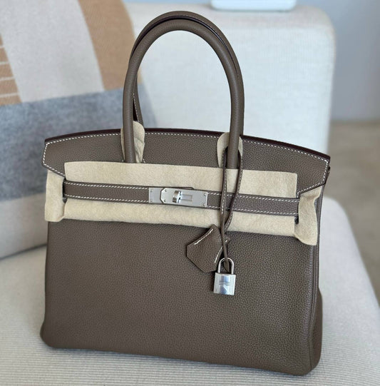 Hermes Birkin 30 Etuope PHW Togo Leather New