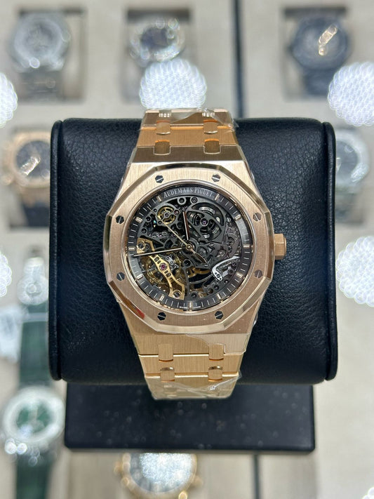 Audemars Piguet Royal Oak Double Balance Wheel Openworked 15407OR.OO.1220OR.01 41mm Rose Gold 2024 New