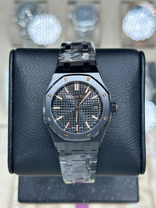 Audemars Piguet Royal Oak 77350CE.OO.1266CE.03.A Ladies Ceramic 34mm New 2022 50th Anniversary