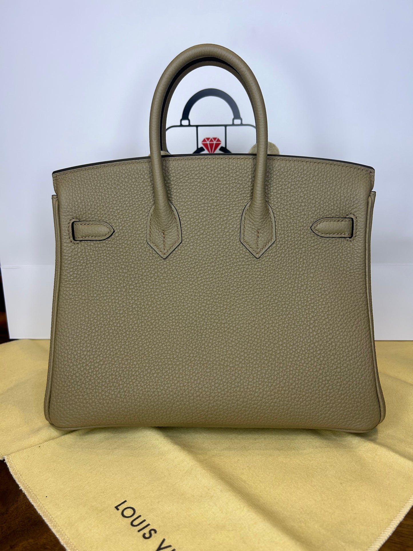 Hermes Birkin 25 Biege Marfa GHW New 2024 Full Set