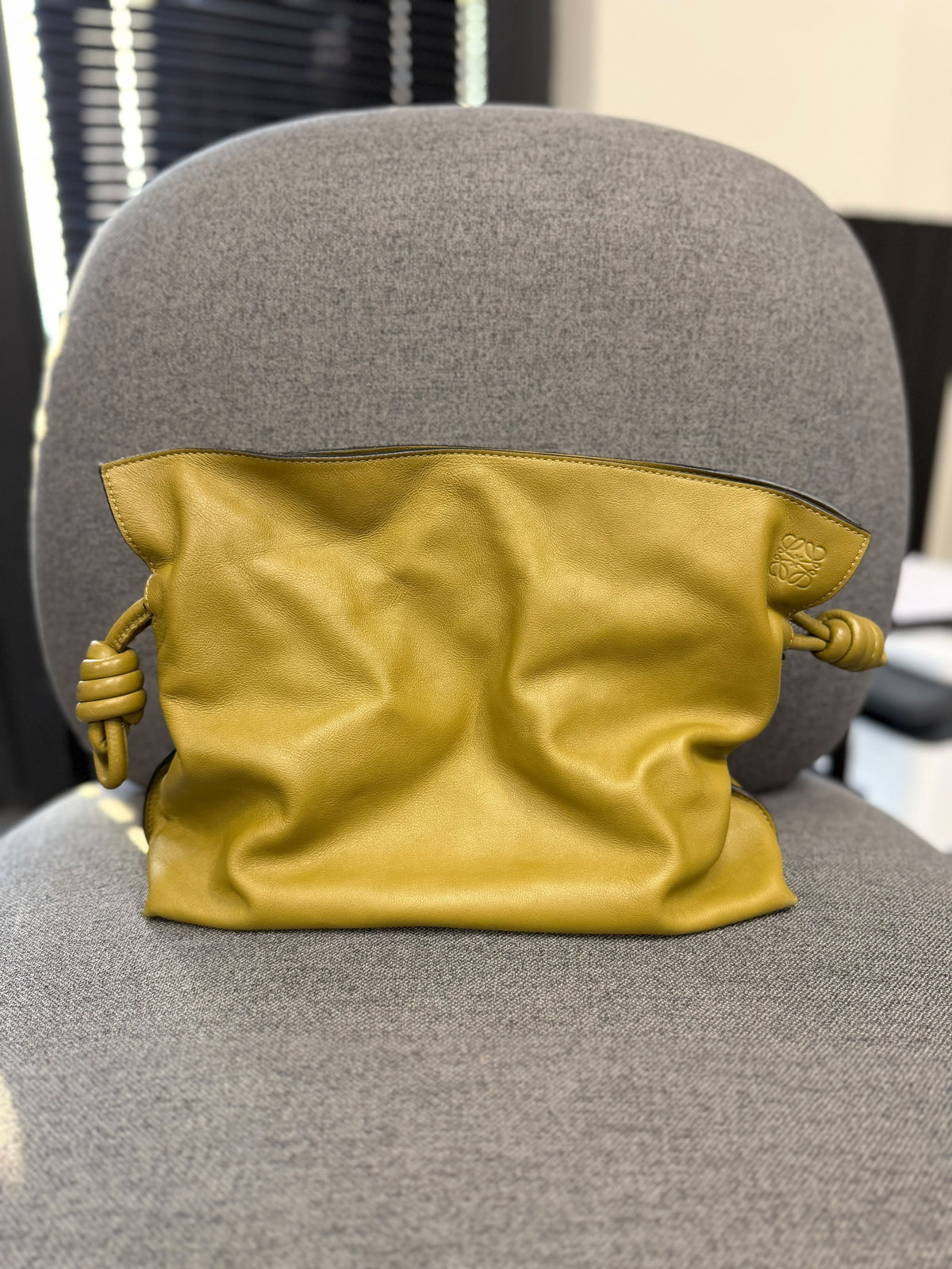 Loewe Flamenco Leather Clutch Bag
