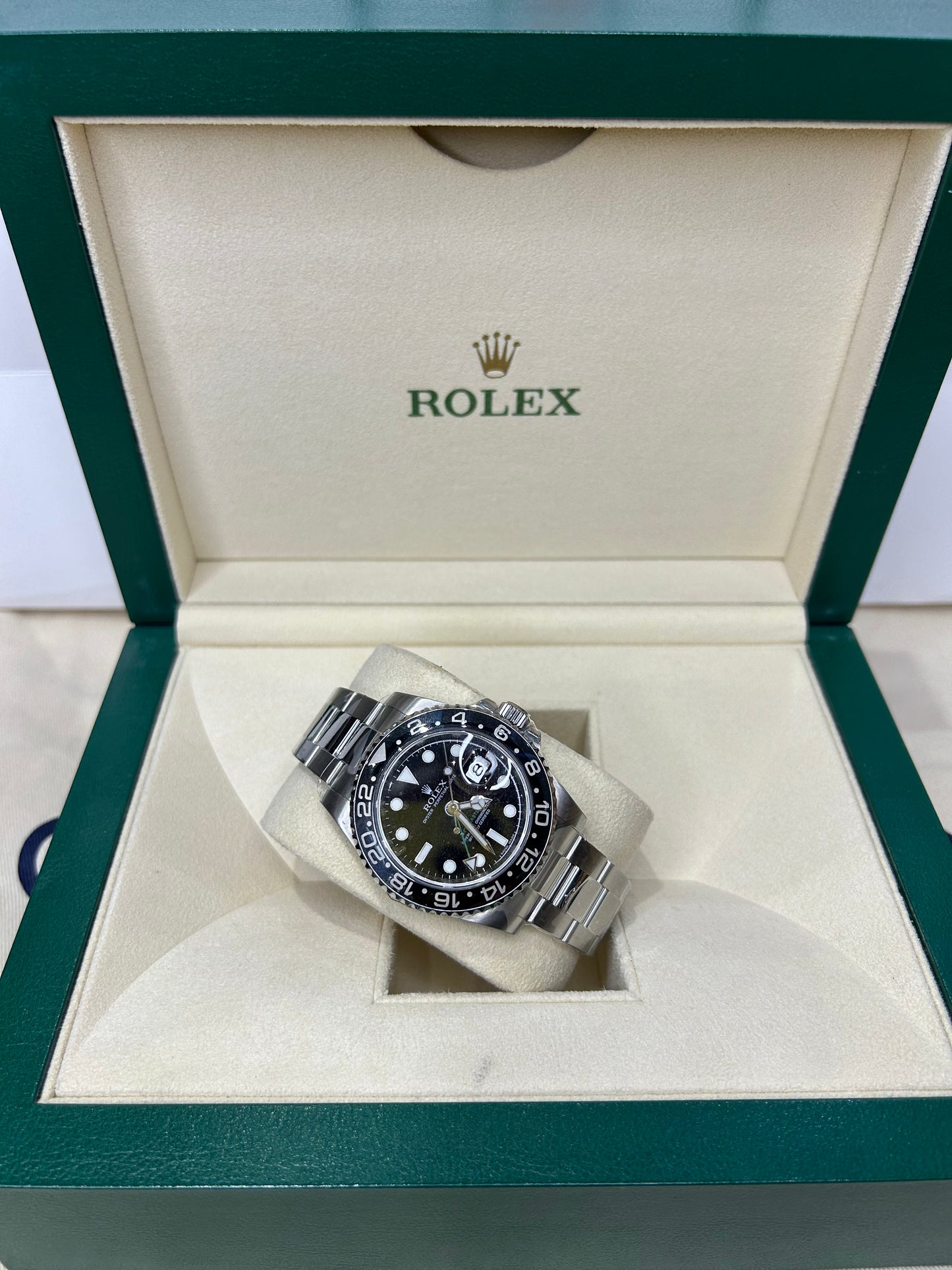 Rolex Men’s GMT Master II Steel 40mm 116710 Automatic 2009 Full Set Polished