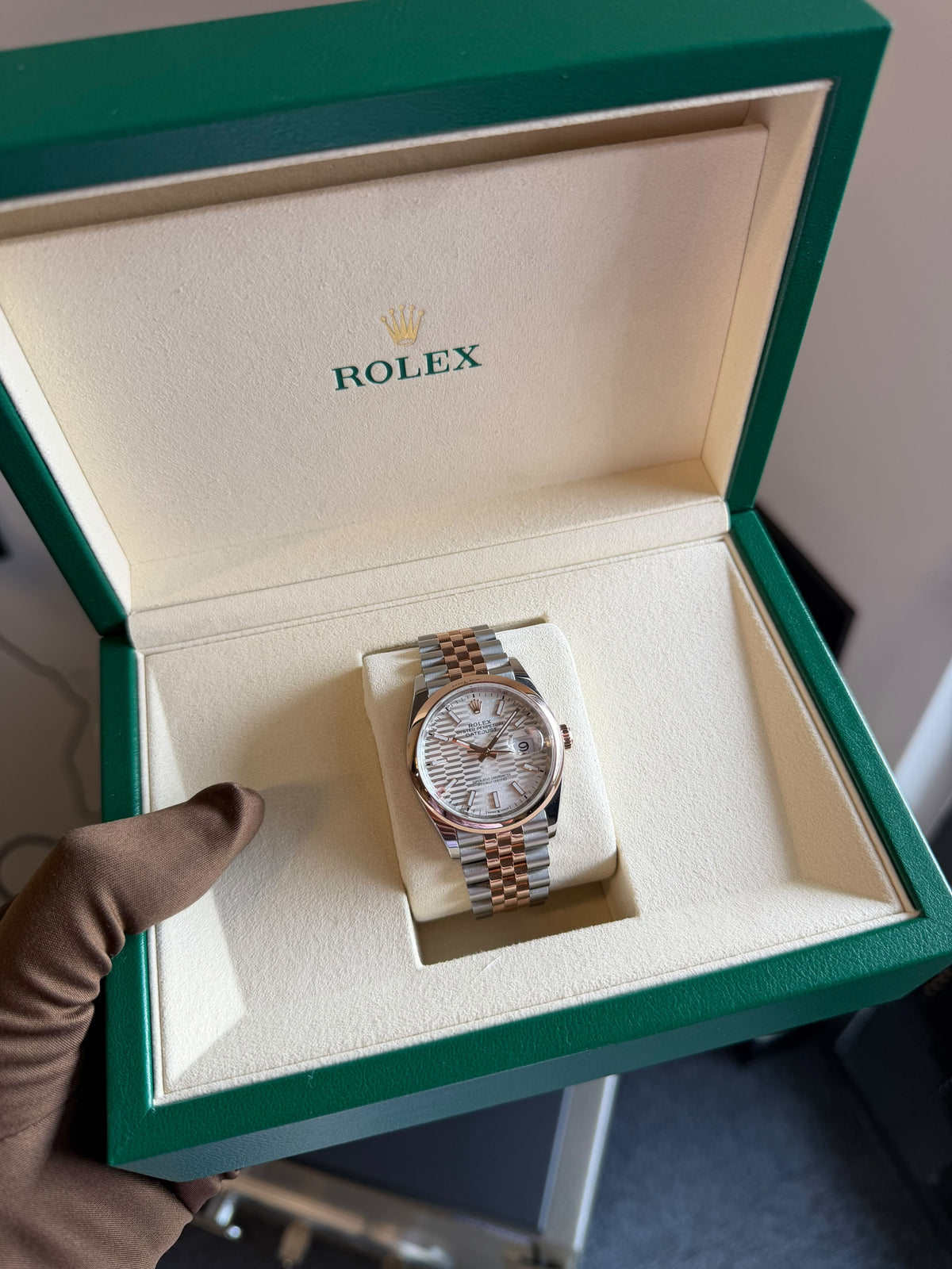Rolex Datejust 36mm Ladies Steel/Rose Gold Automatic 126201 Used Full Set