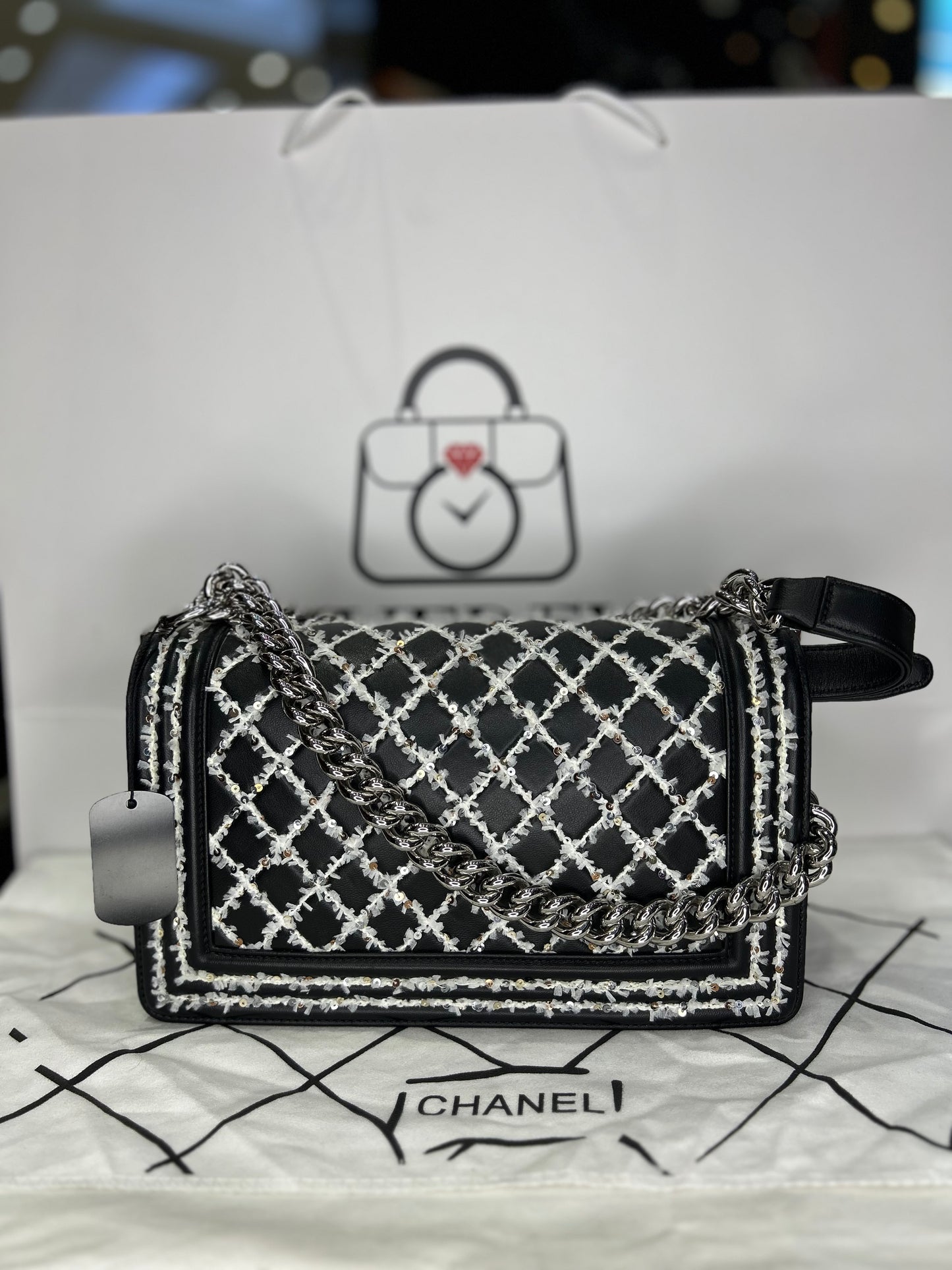 Chanel Boy Bag Limited Edition Medium Excellent Condition