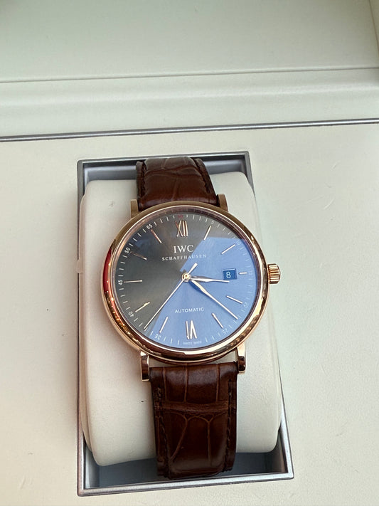 IWC Portofino 40mm 18K Rose Gold Automatic 2022 New Full Set IW356511