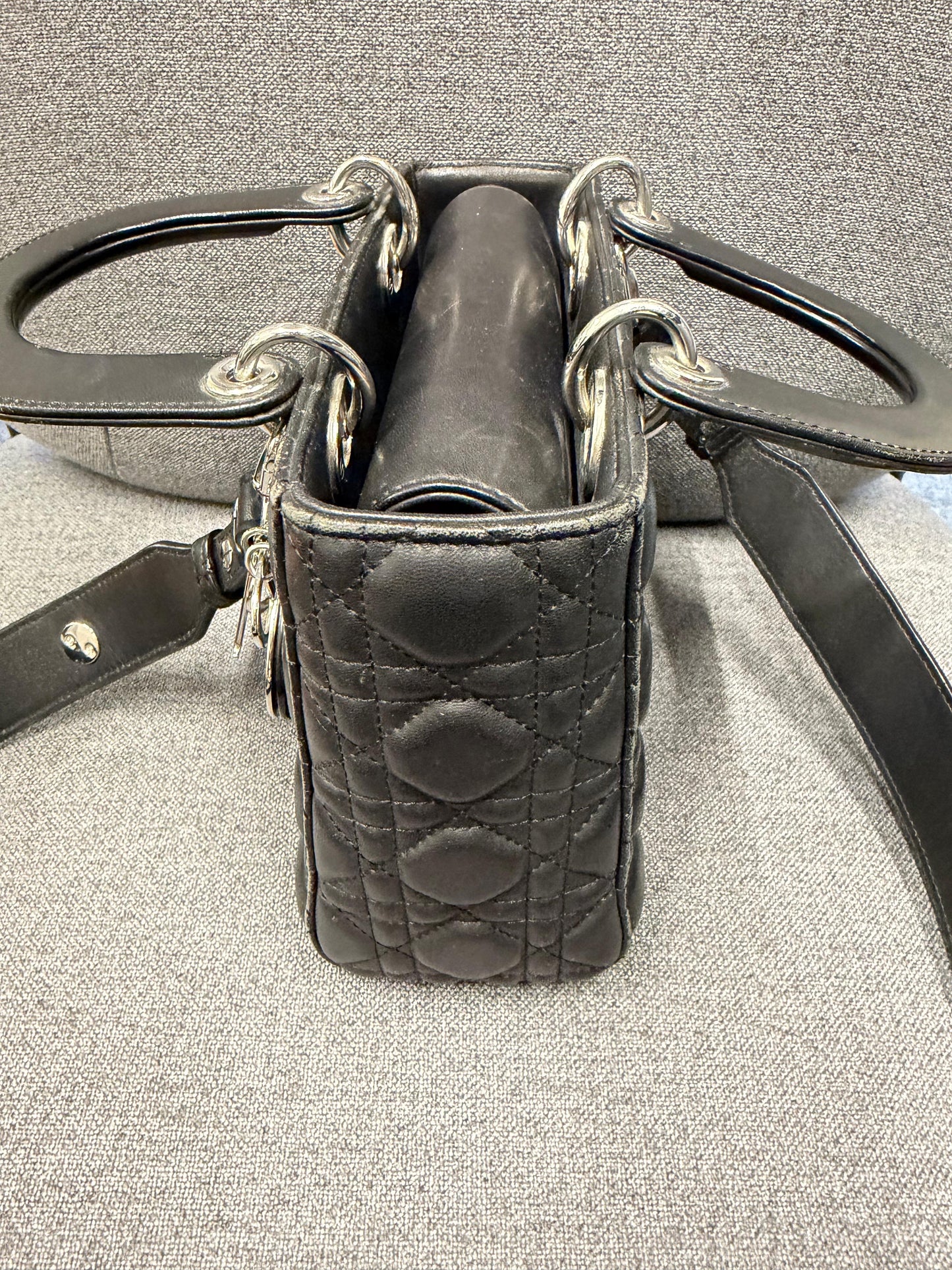 Dior Mini Lady Dior Black Cannage Bag
