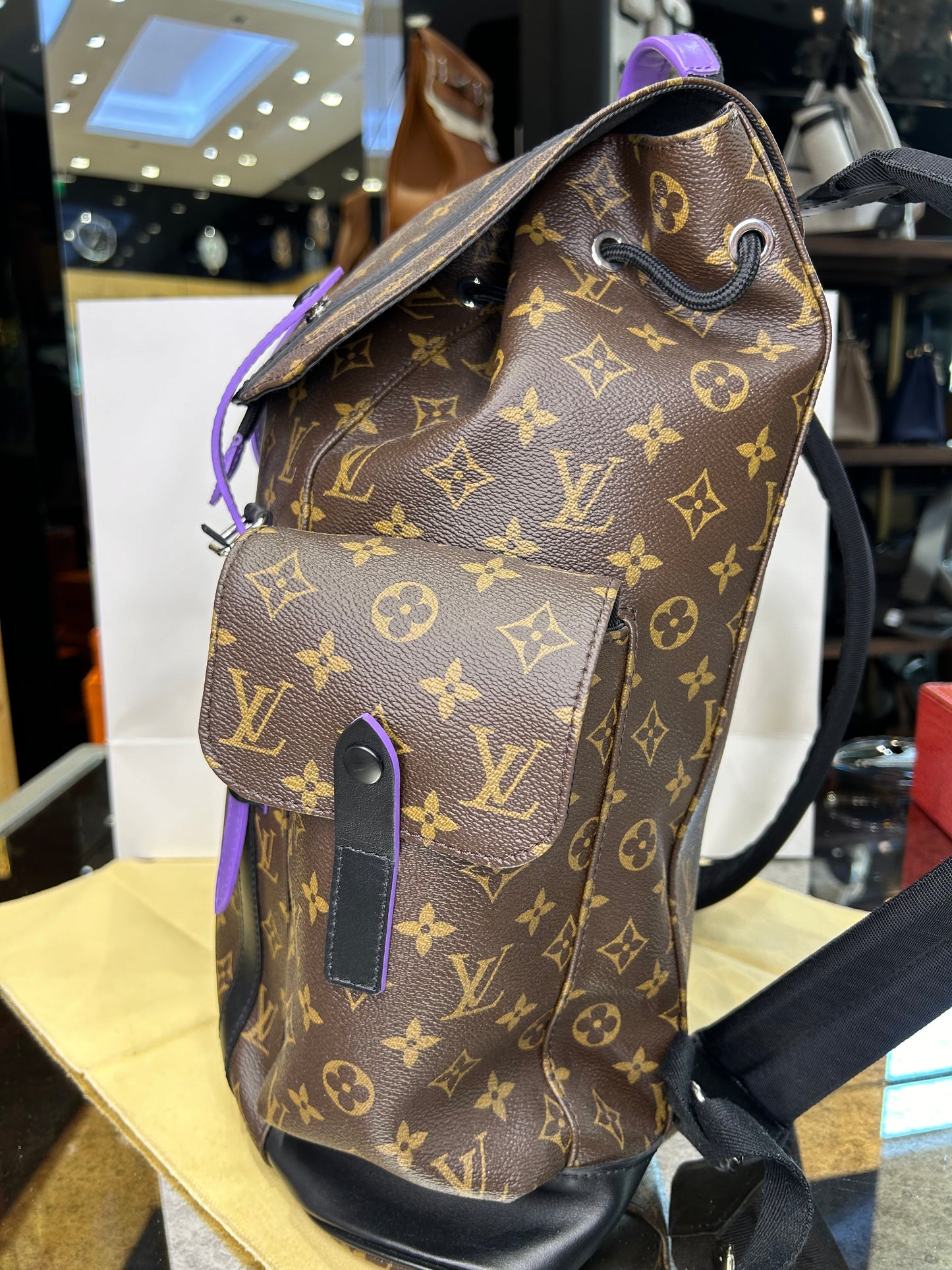 Louis Vuitton Christopher MM Monogram Macassar Like New