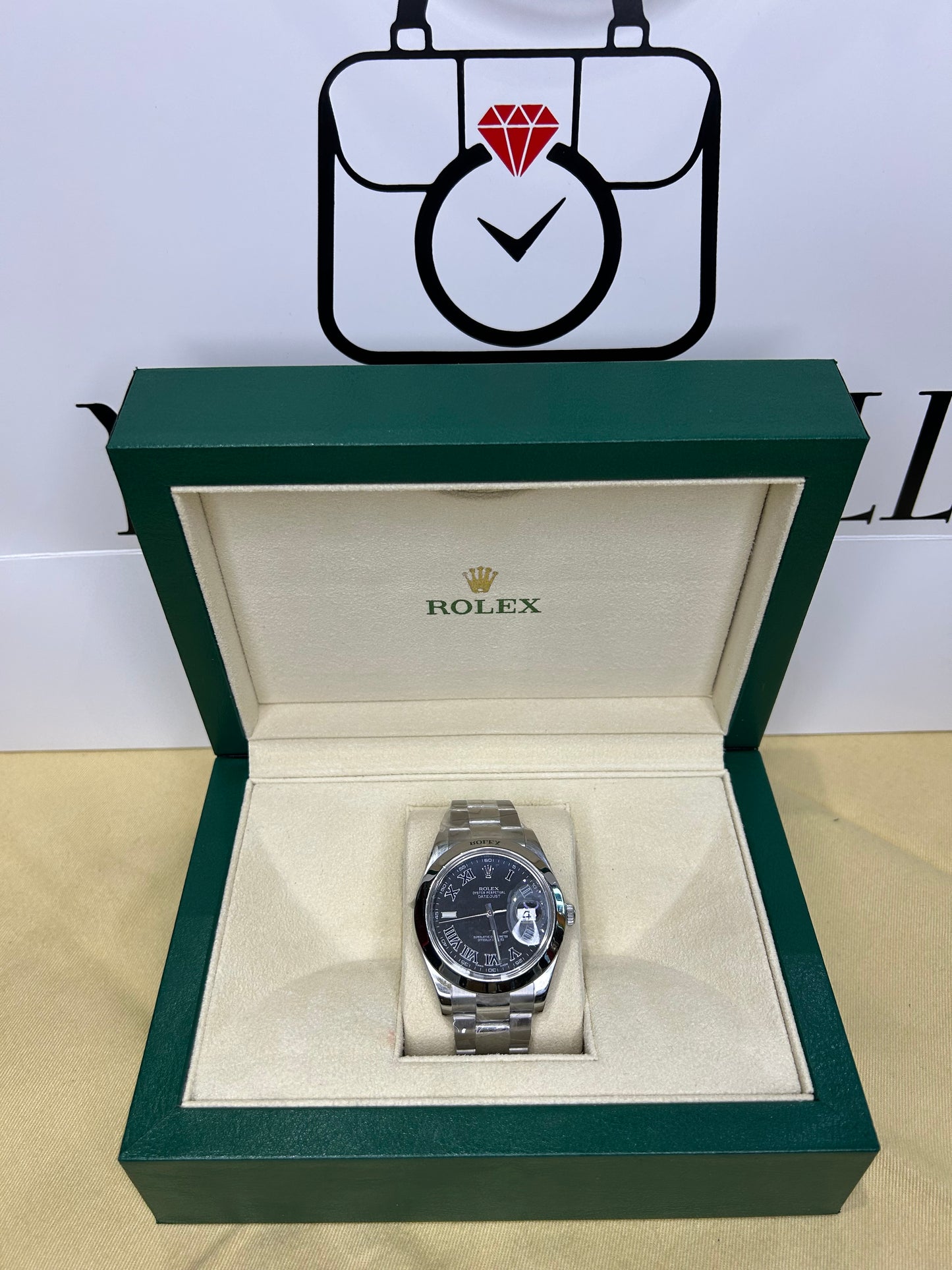 Rolex Men’s Datejust 41mm Steel 116334 Automatic Polished With Box