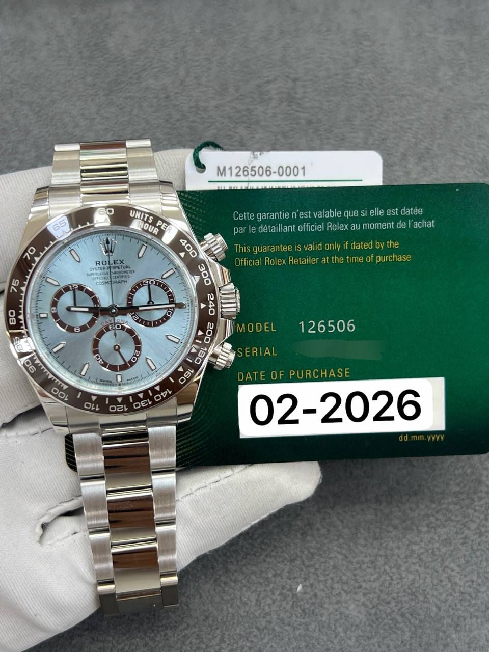 Rolex Daytona 40mm Index Oyster Bracelet Brand New 2026 Year Full Set 126506