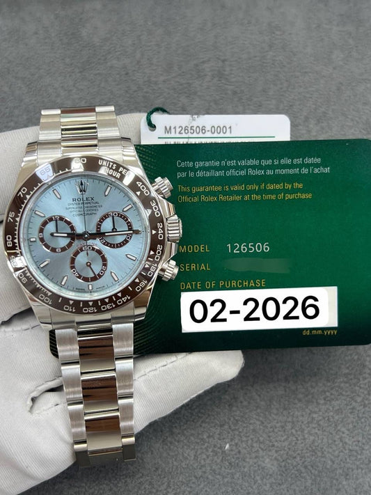 Rolex Daytona 40mm Index Oyster Bracelet Brand New 2026 Year Full Set 126506