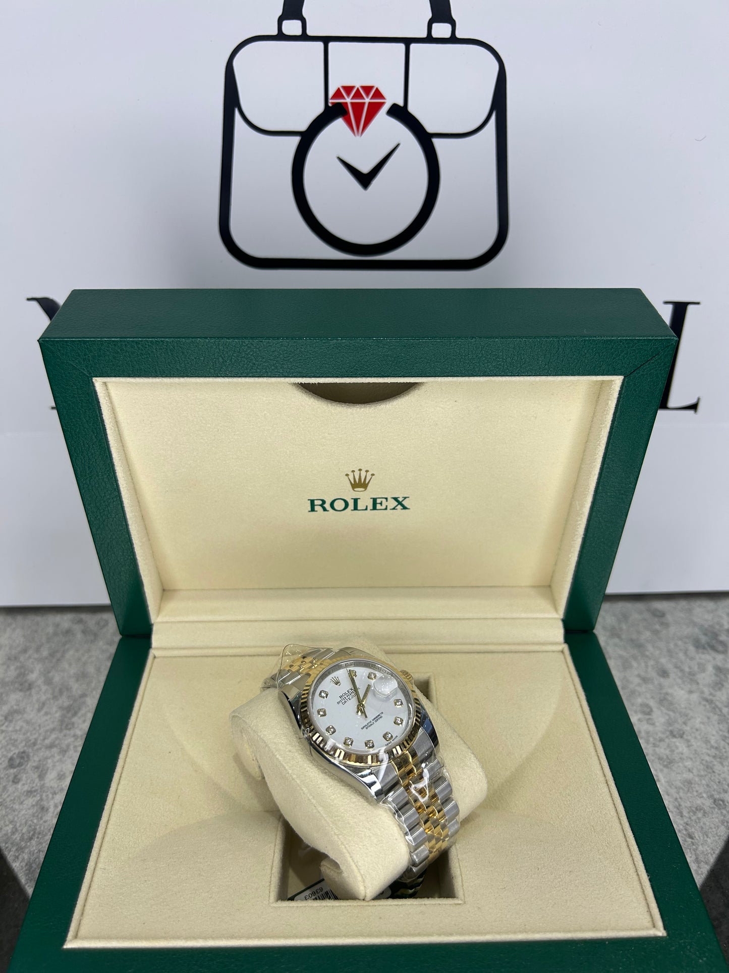 Rolex Ladies Datejust 36mm Steel/Gold With Diamonds 116233 Full Set 2015 Polished