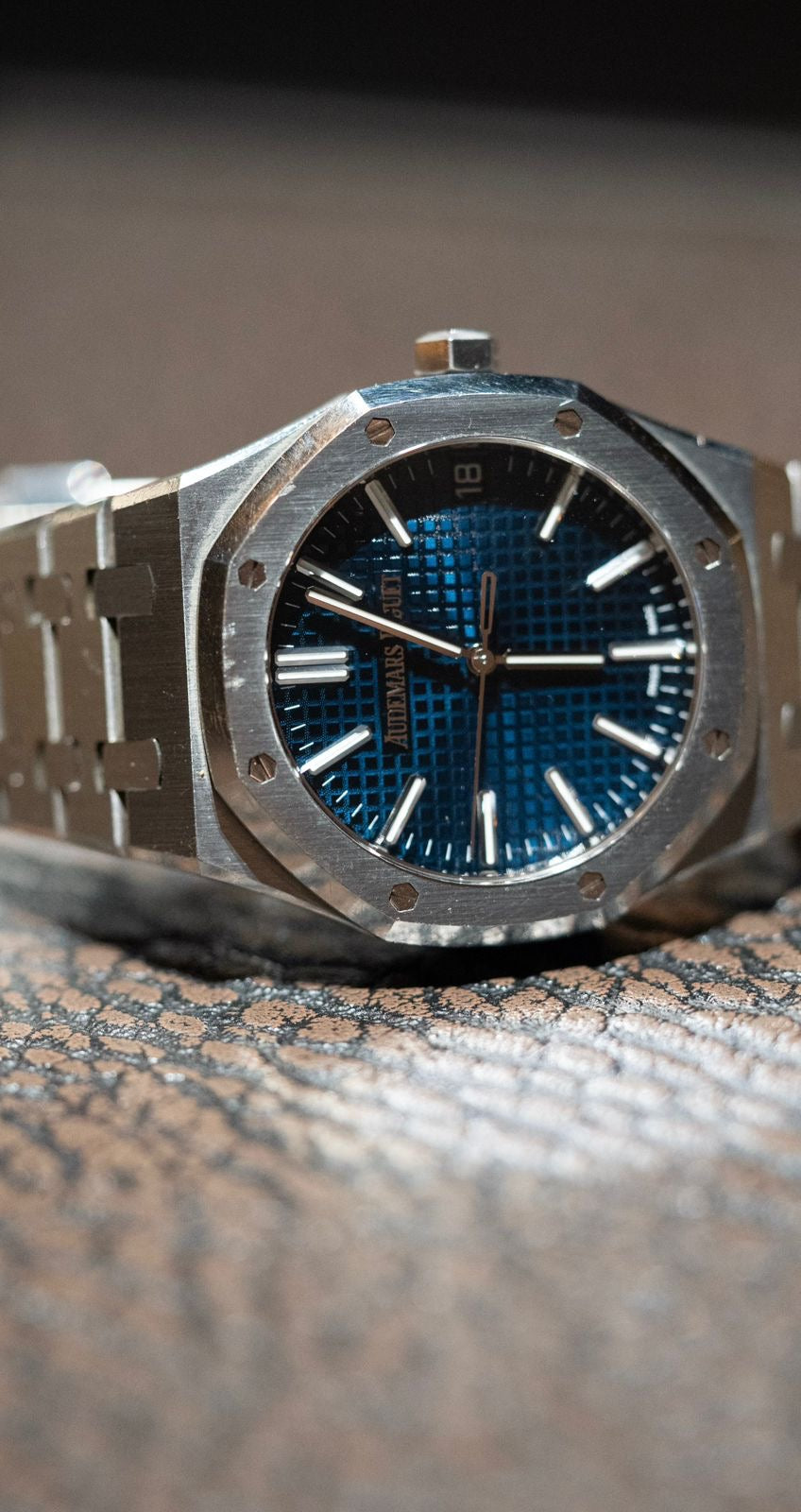 Audemars Piguet 15510ST.OO.1320ST.01 Men’s 41mm Blue Dial Stainless Steel With Box and Papers