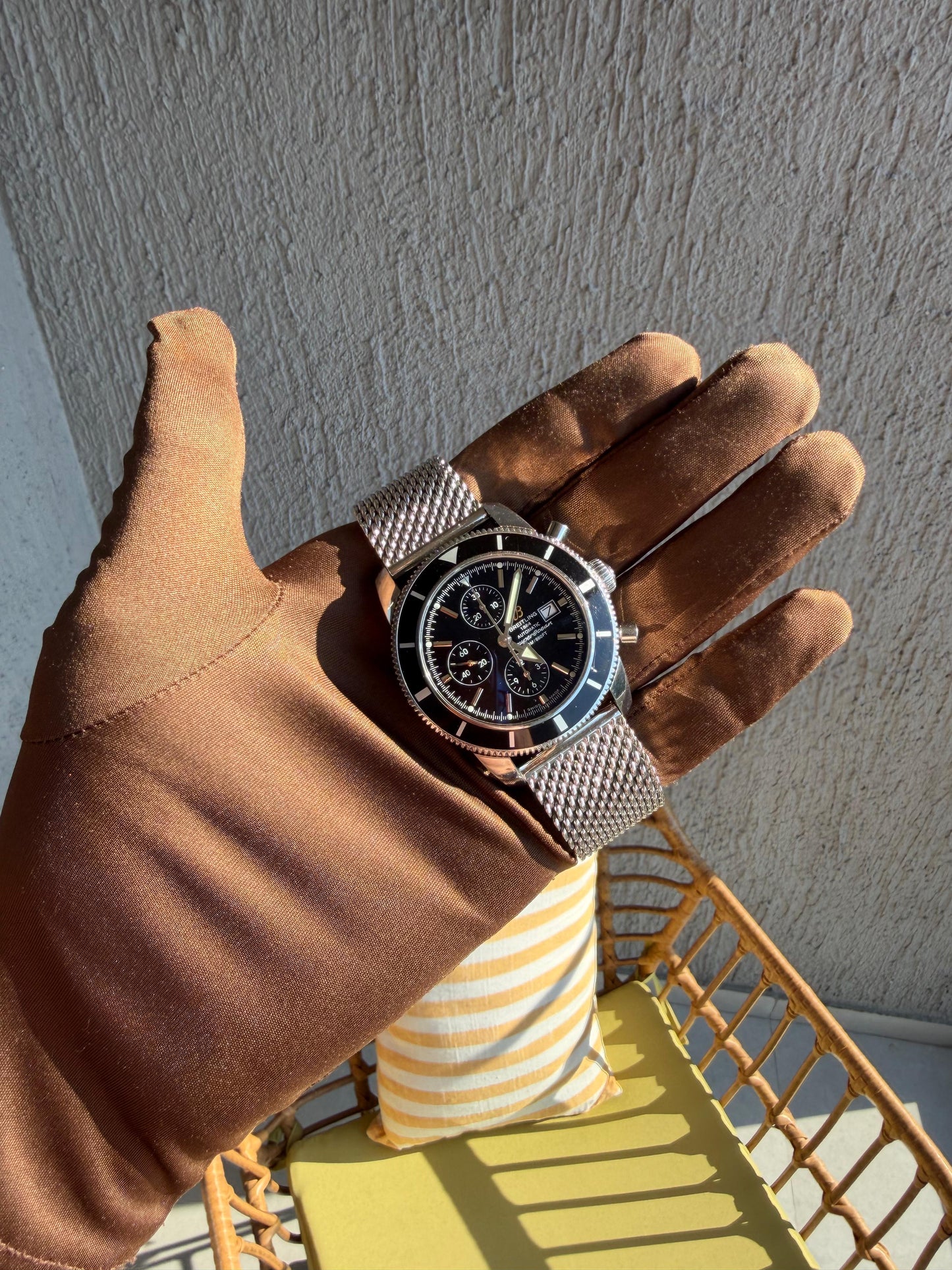 Breitling SuperOcean 46mm Steel Automatic A13320 Men’s Chronograph With Papers