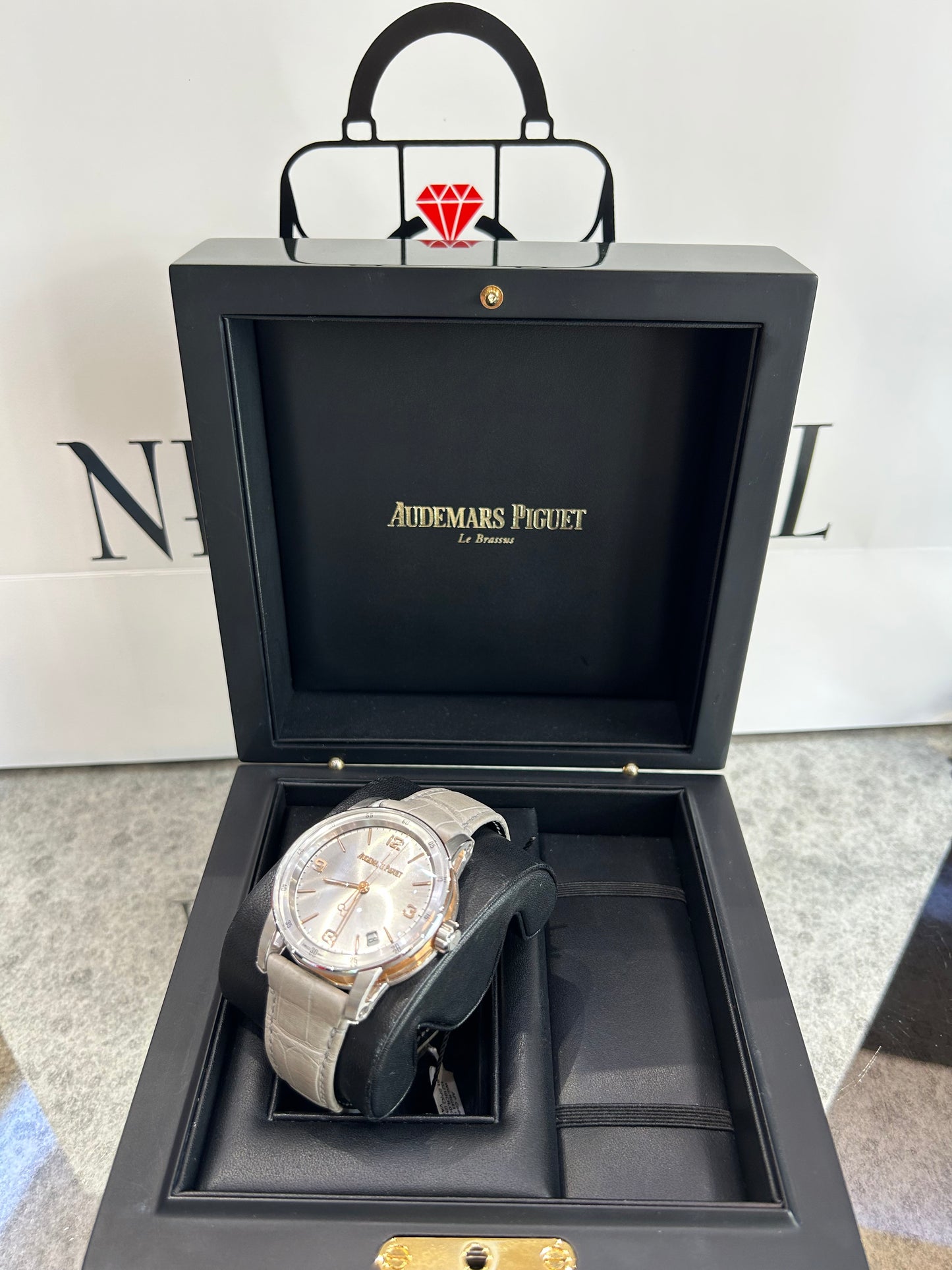 Audemars Piguet Code 11.59 18K Rose Gold/White Gold 41mm 15210CR.OOA009CR.01 Unused Full Set