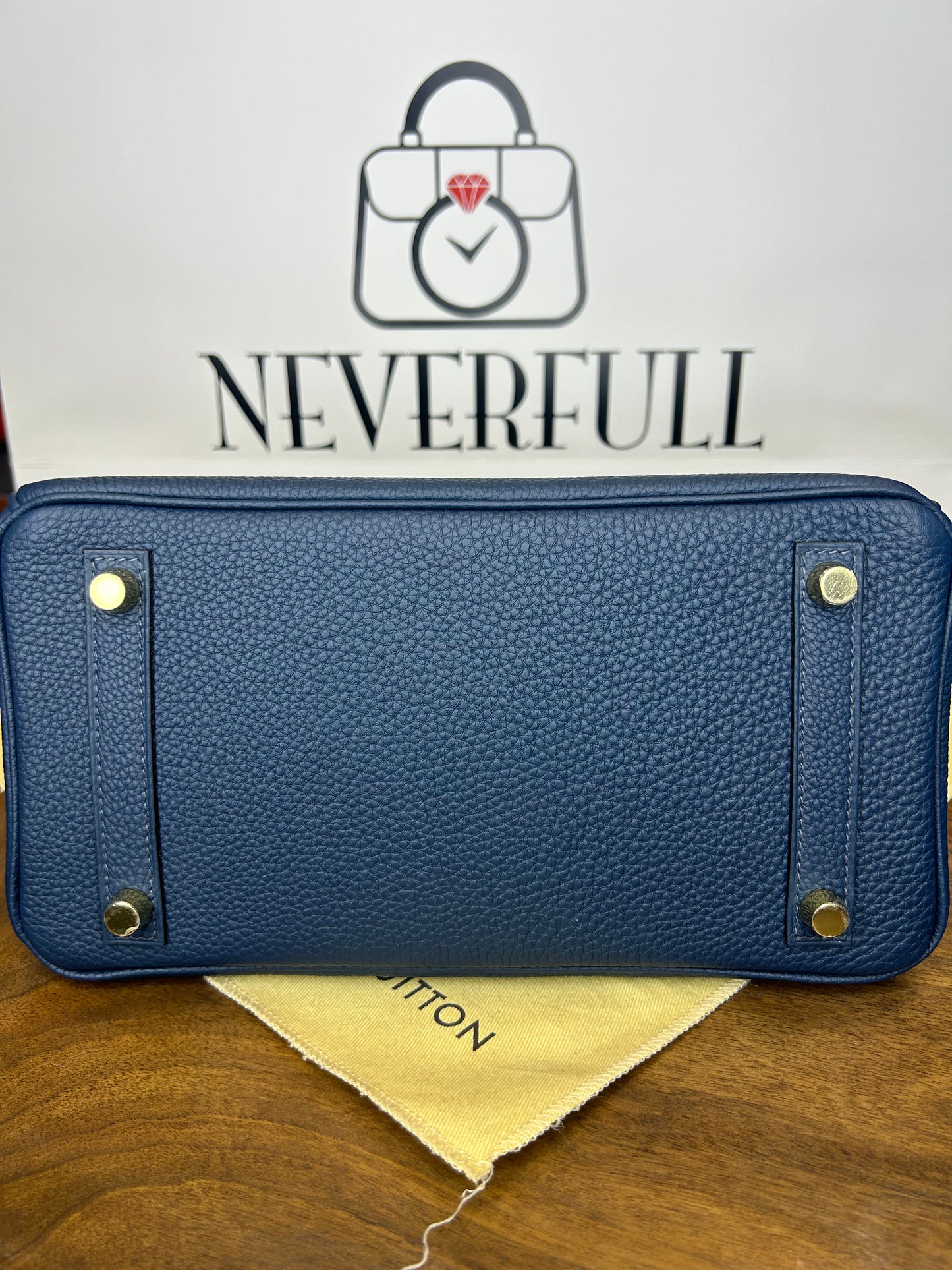 Hermes Birkin 25 Bleu De Prusse GHW New 2024 Full Set