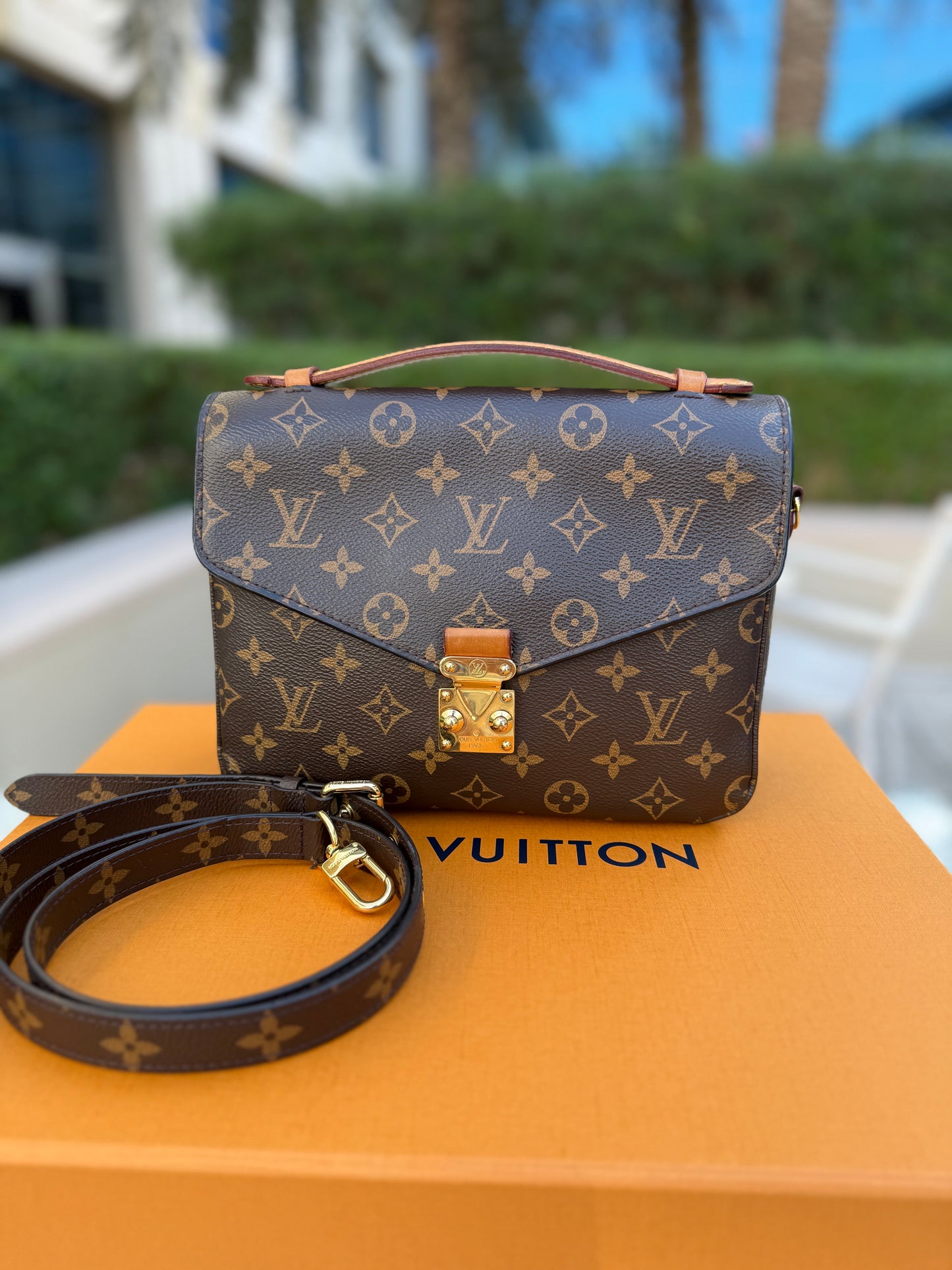 Louis Vuitton Pochette Métis Monogram Canvas Brown