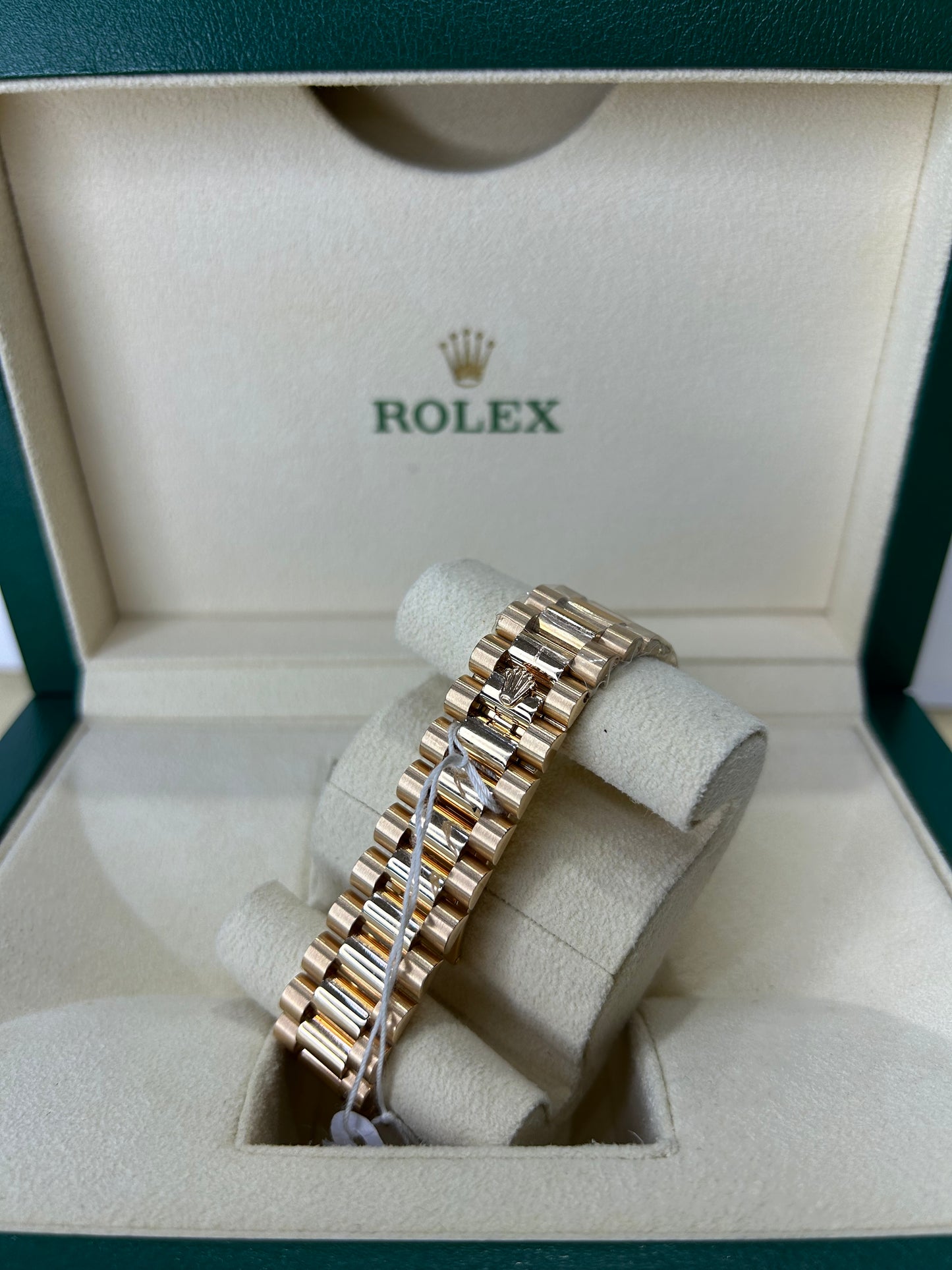 Rolex Ladies Day Date 36mm 18K Gold Rainbow Custom Made Dial