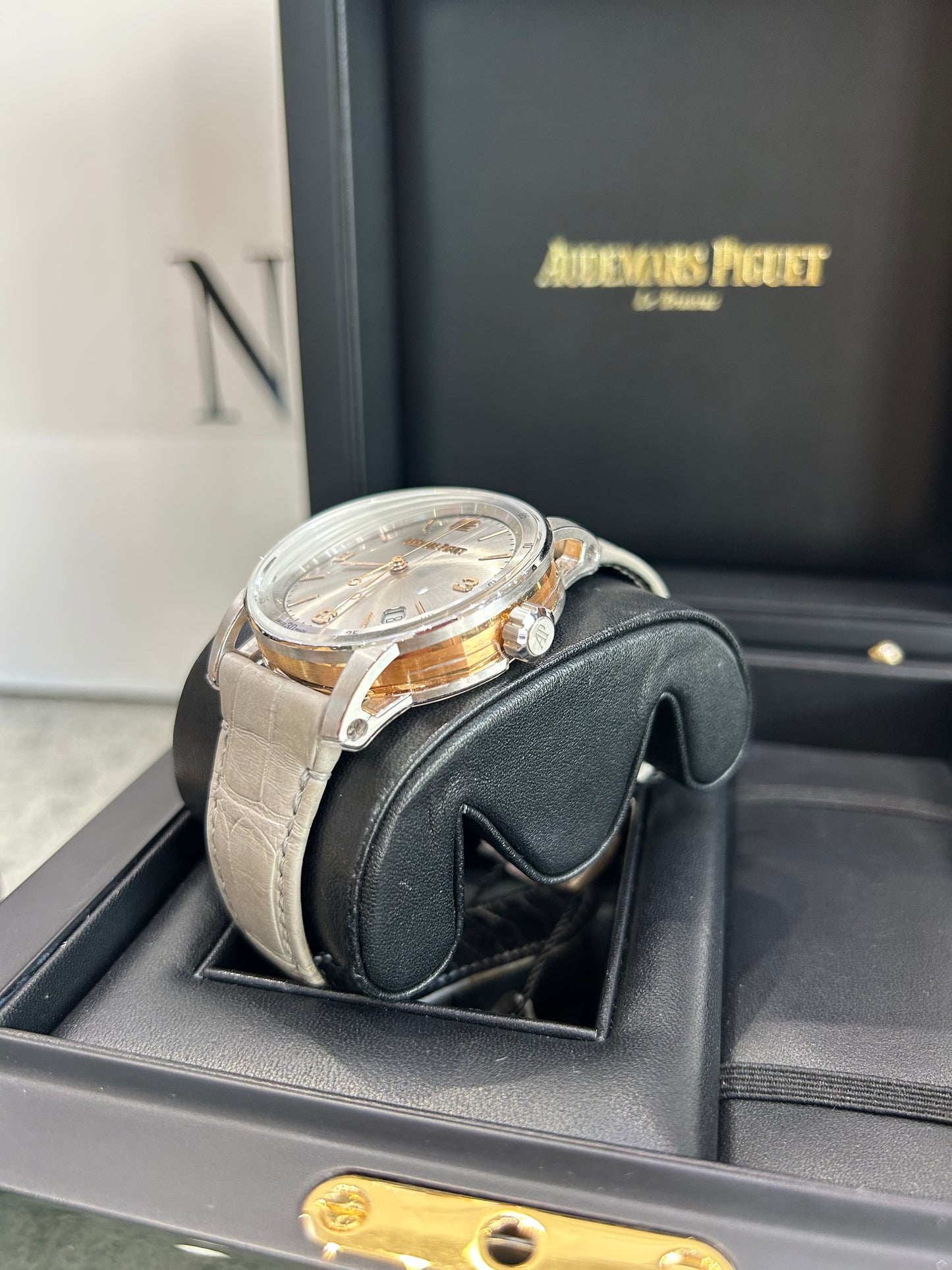 Audemars Piguet Code 11.59 18K Rose Gold/White Gold 41mm 15210CR.OOA009CR.01 Unused Full Set