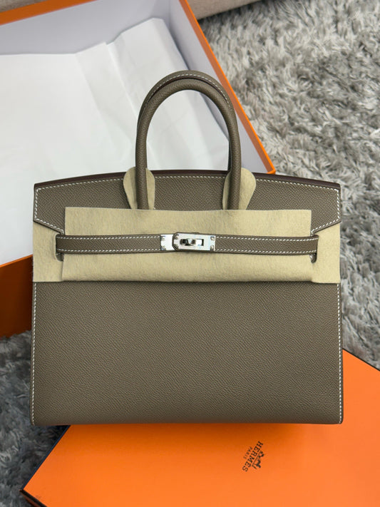 Hermes Birkin 25 Selier PHW 2024 New Full Set