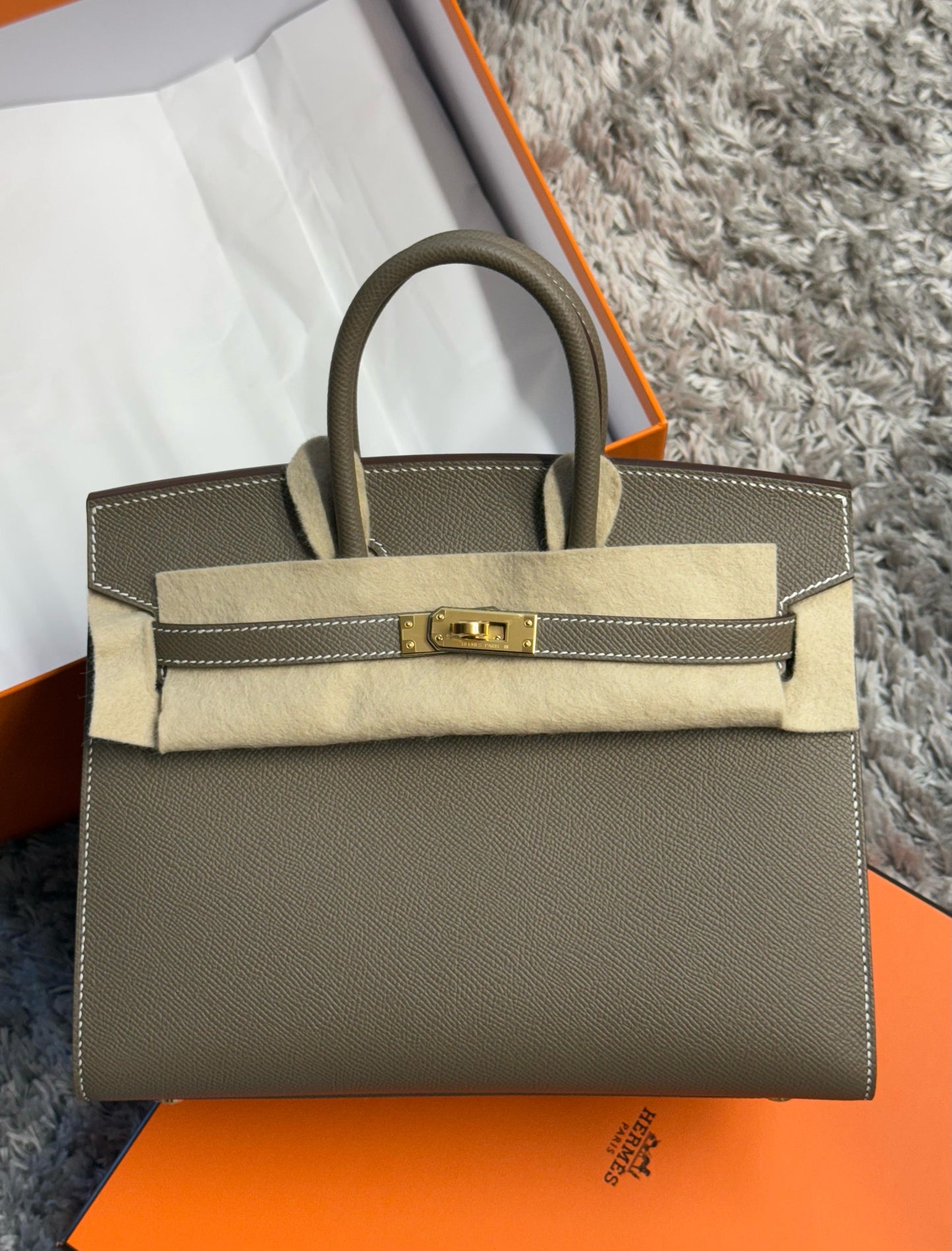 Hermes Birkin 25 Selier GHW 2023 New Full Set