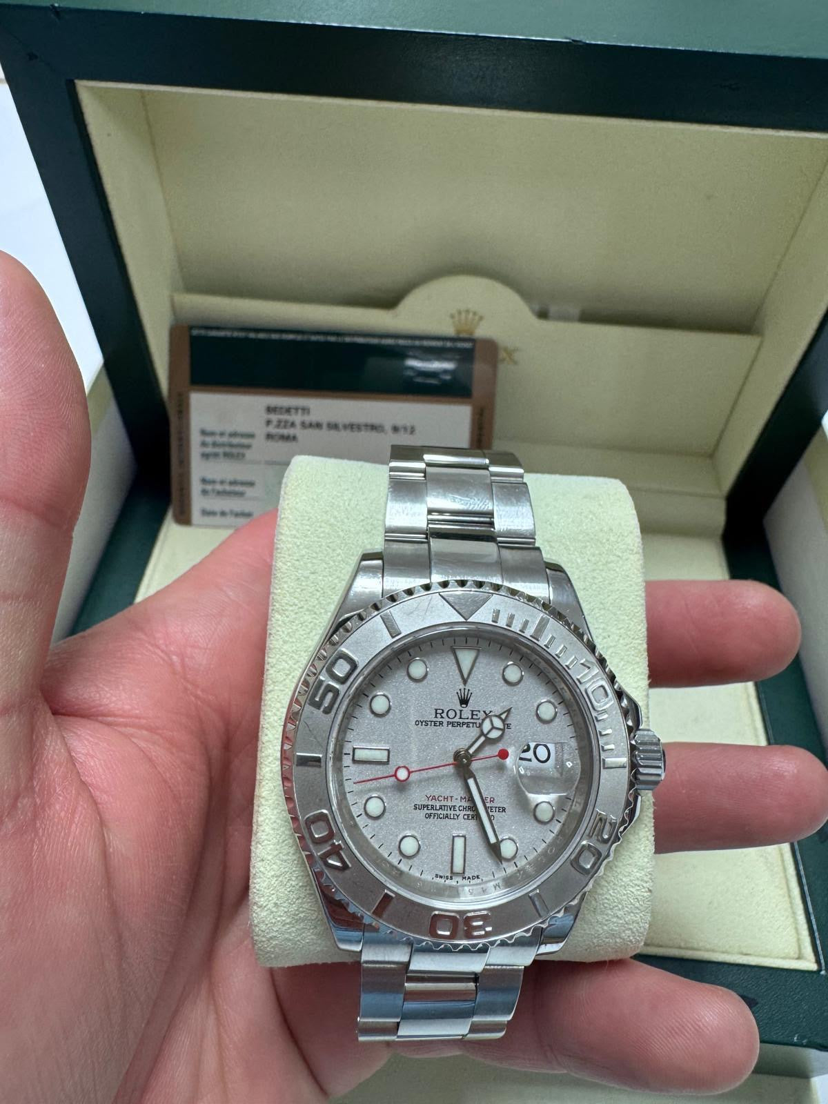 Rolex Yacht Master 40mm Steel/Platinium Bezel 2008 Year 16622 Full Set Used Men’s Automatic