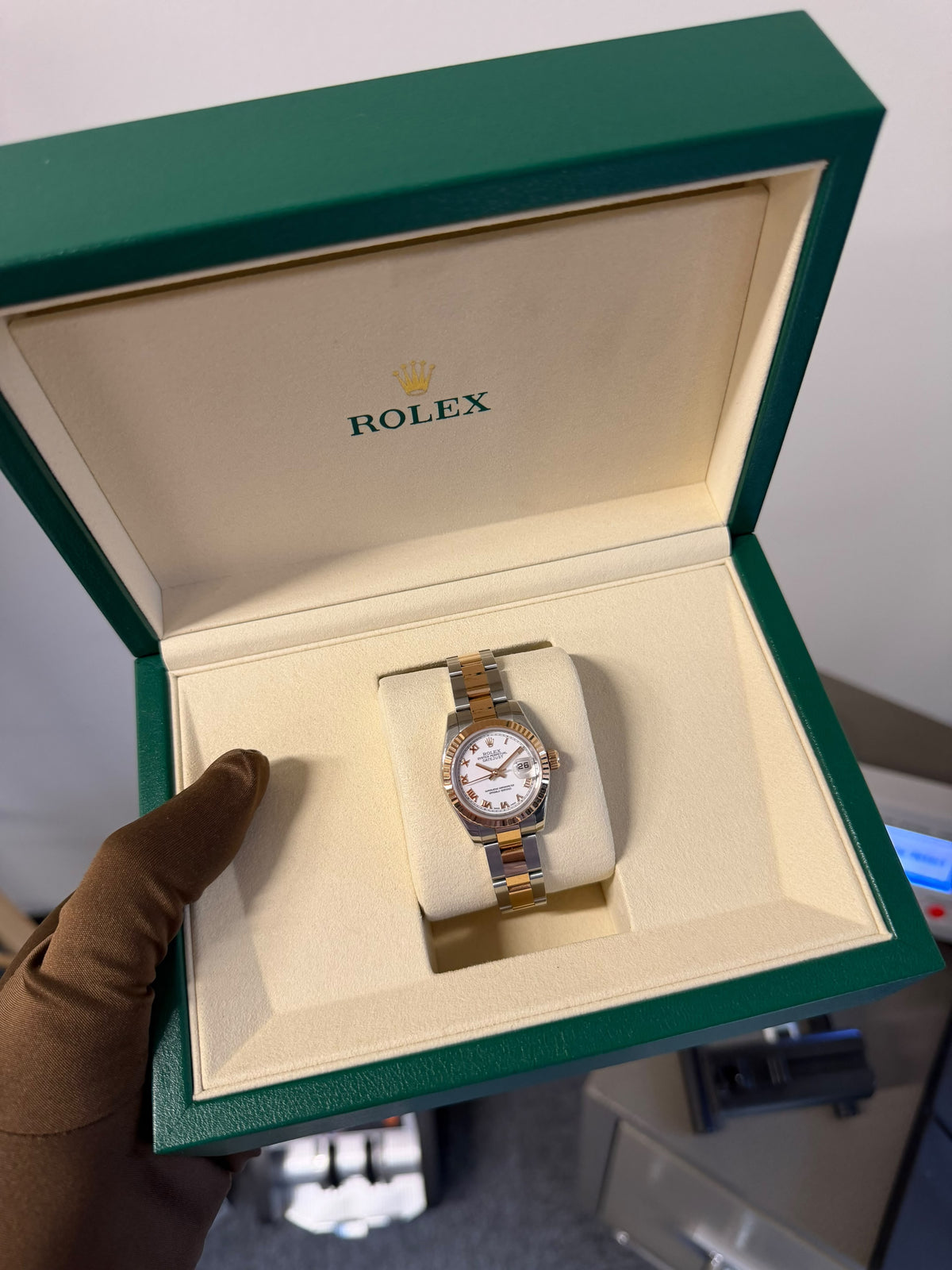 Rolex Ladies Datejust 28mm Steel/Yellow Gold Automatic 279171 Only With Box Used