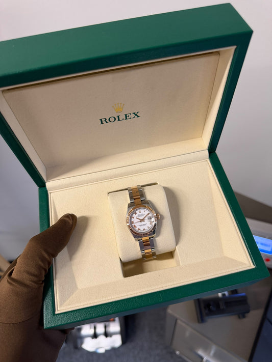 Rolex Ladies Datejust 28mm Steel/Yellow Gold Automatic 279171 Only With Box Used