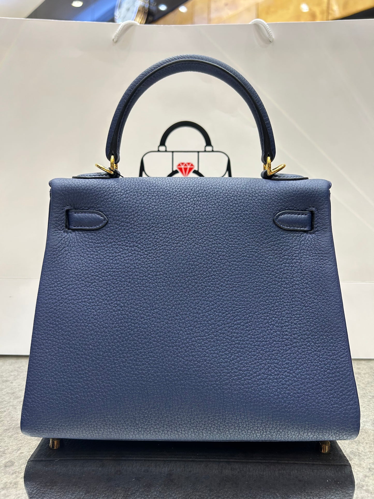 Hermes Kelly 25 Togo Leather GHW 2024 Full Set