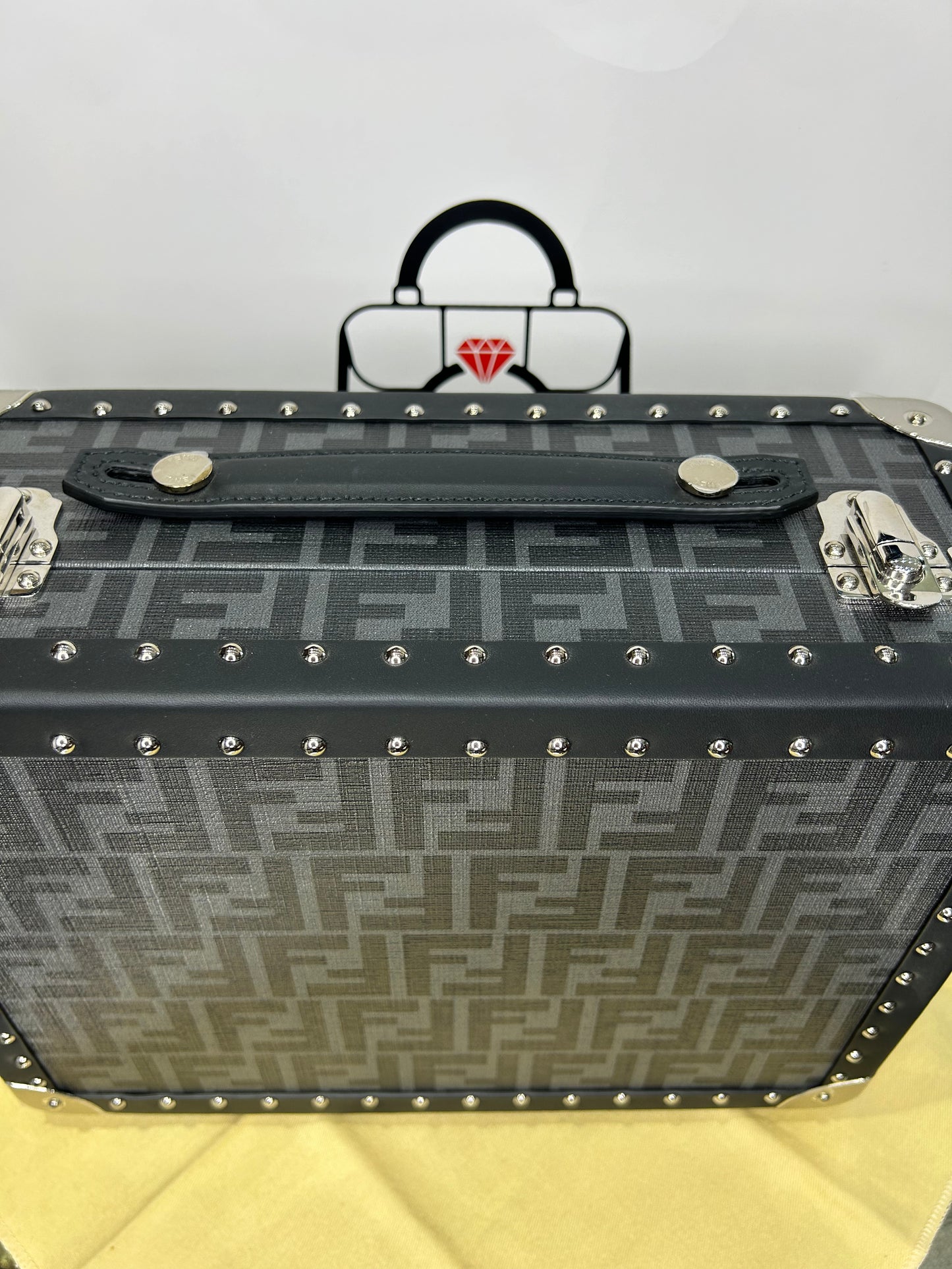 FENDI Watch Case Small Rigid Suitcase For 8 Watches