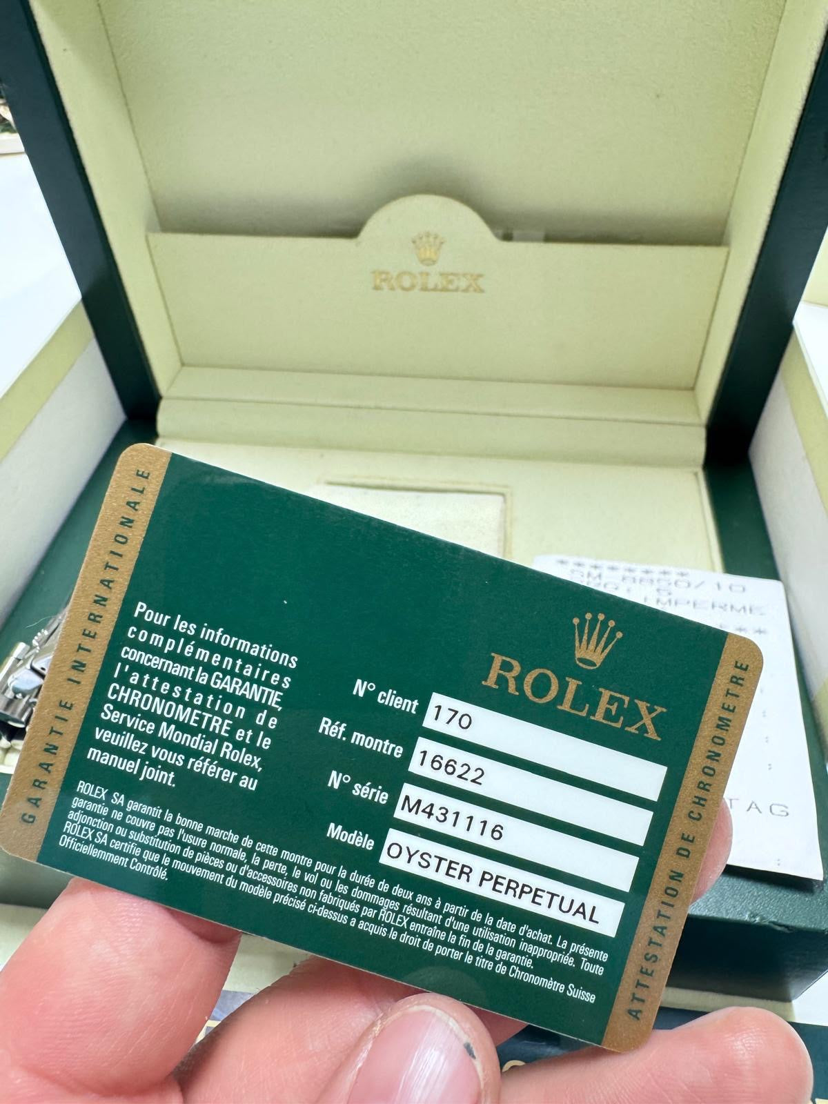 Rolex Yacht Master 40mm Steel/Platinium Bezel 2008 Year 16622 Full Set Used Men’s Automatic