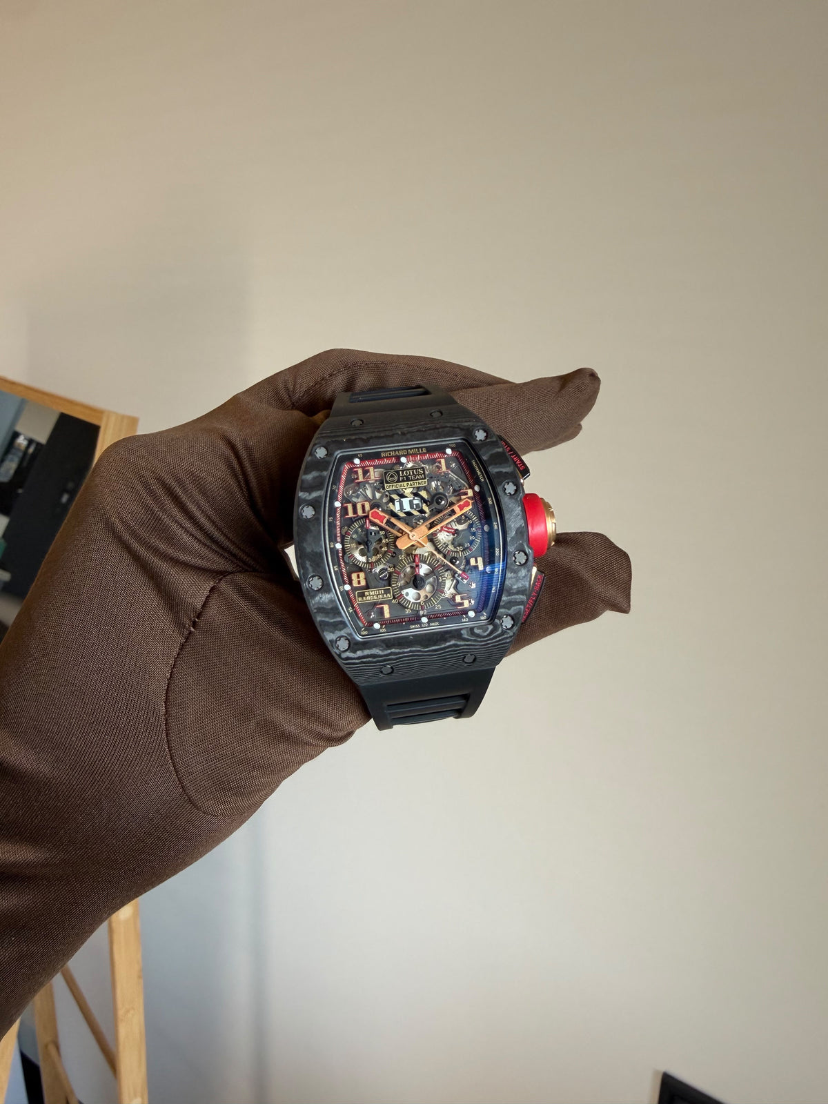Richard Mille RM 011 “Romain Grosjean” — Lotus F1 Team (2014). With Box And Papers