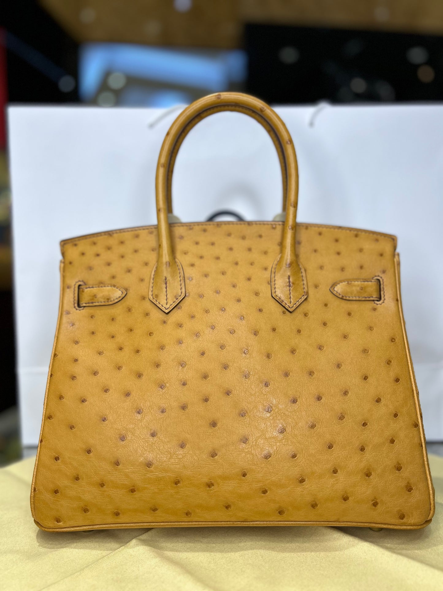 Hermes Birkin 30 Ostrich New 2023 Full Set