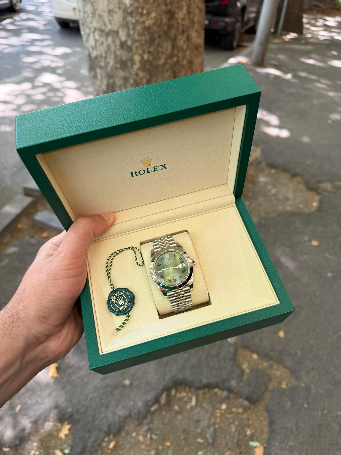 Rolex Datejust 41mm Wimbledon Steel 05/2026 New Full Set 126300