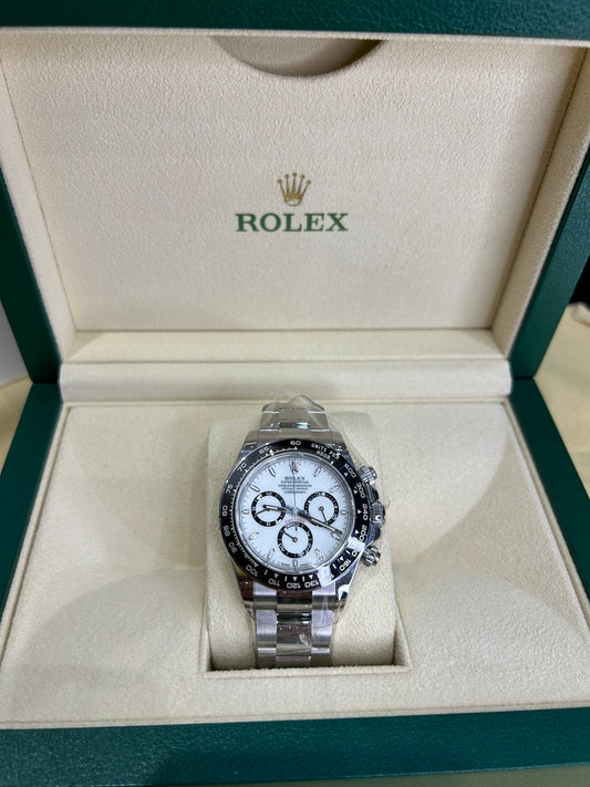 Rolex Daytona 40mm Stainless Steel 126500LN White Dial Panda 