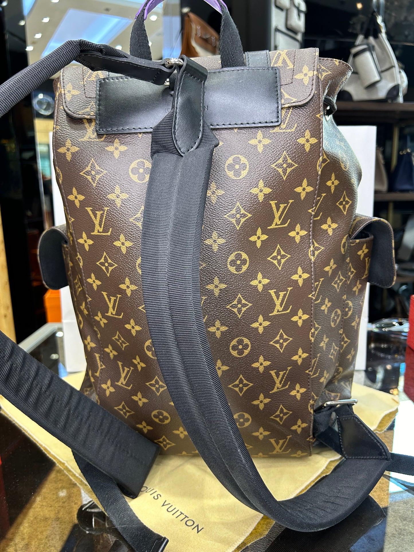 Louis Vuitton Christopher MM Monogram Macassar Like New