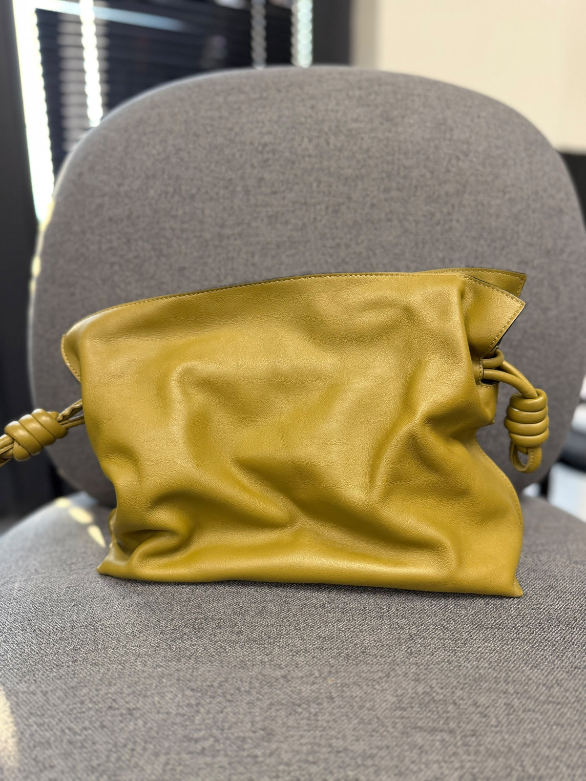 Loewe Flamenco Leather Clutch Bag