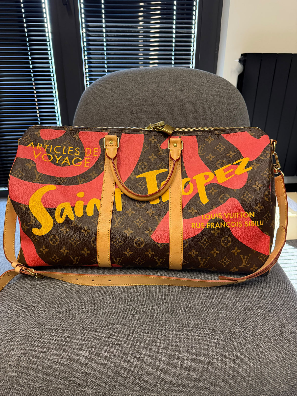 Louis Vuitton Ultra Rare Keepall 50 Monogram Canvas x Saint Tropez Bandouliere Tahitienne Cities Limited Edition 150 Piece