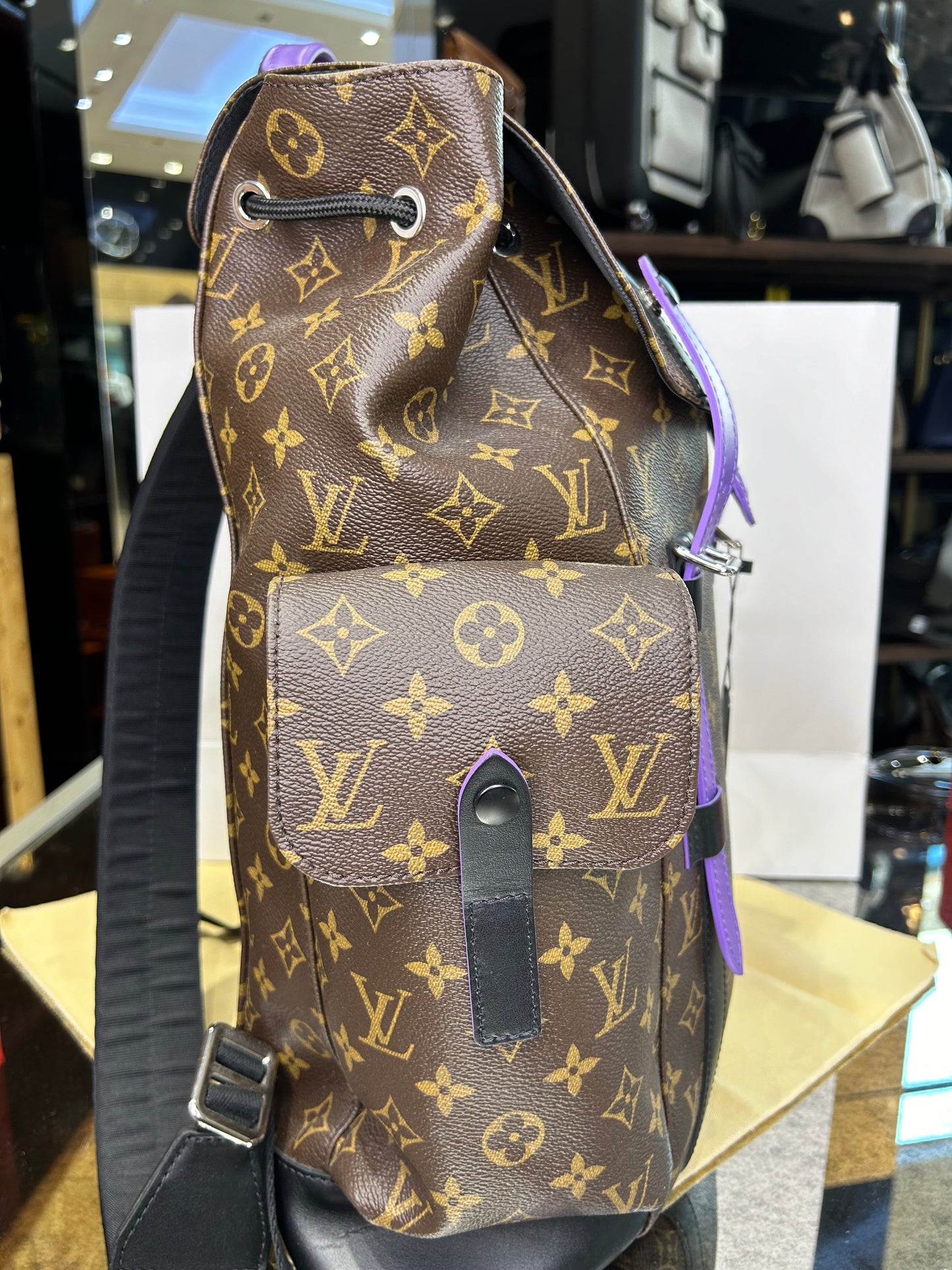 Louis Vuitton Christopher MM Monogram Macassar Like New