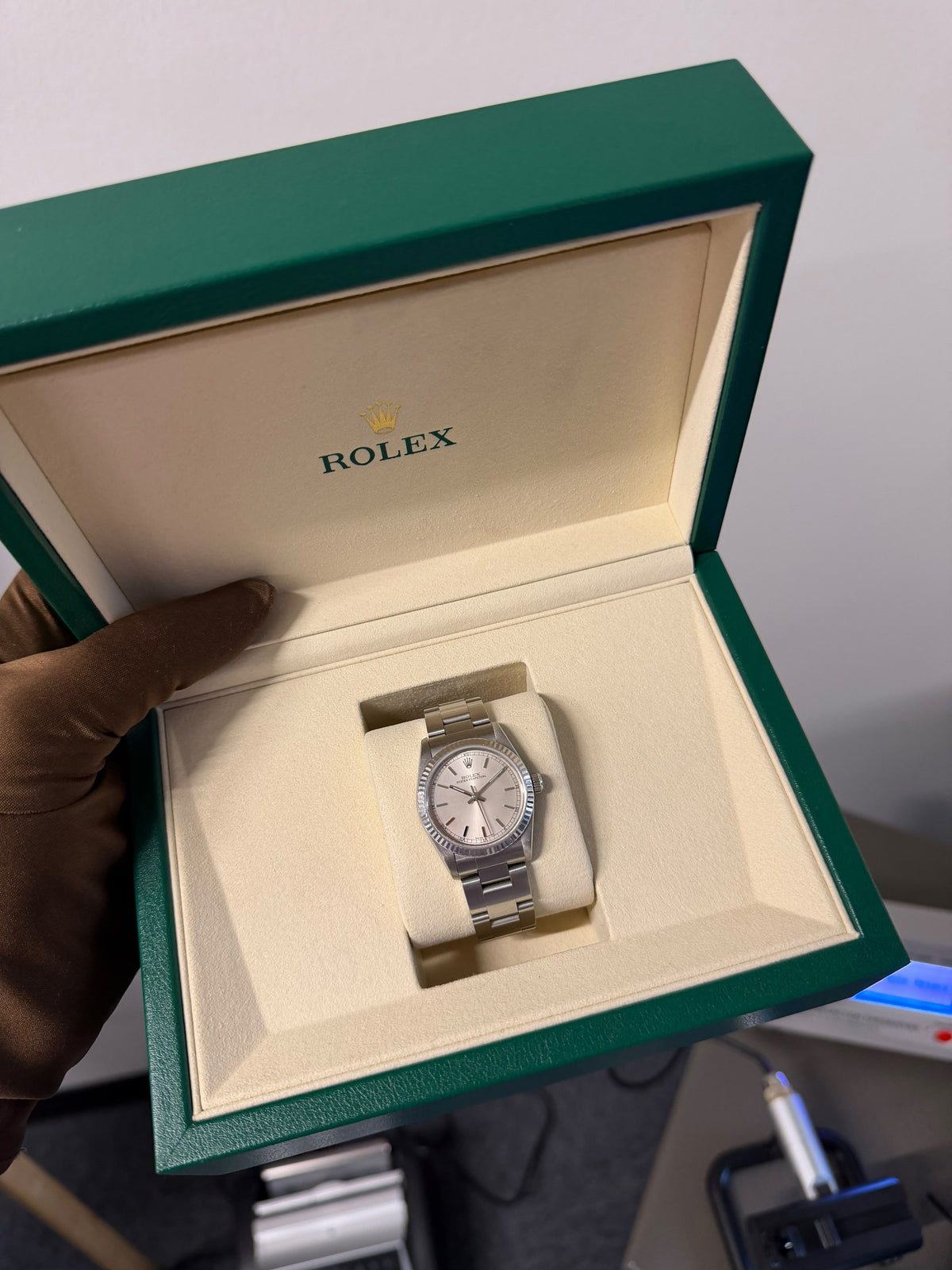 Rolex Vintage Oyster Perpetual 31mm Steel Automatic Only With Box